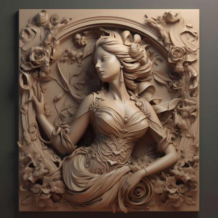 نموذج ثلاثي الأبعاد لآلة CNC 3D Art 